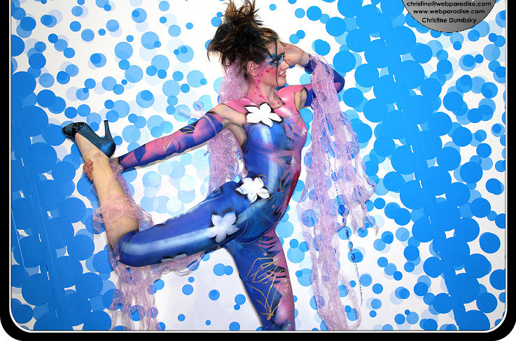 Sigg Bodypaint, bodypainting, bodyart, bodypaints, messestand, fairbooth, sigg, sigg bottles, sigg flaschen, ambiente, Bodyart by Christine Dumbsky