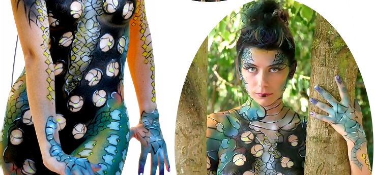 alien, ausserirdisch, ausserirdische, ausserirdisch, &uuml;berirdisch, bodypainting, bodypaint, bodyart, erotic art, wild
