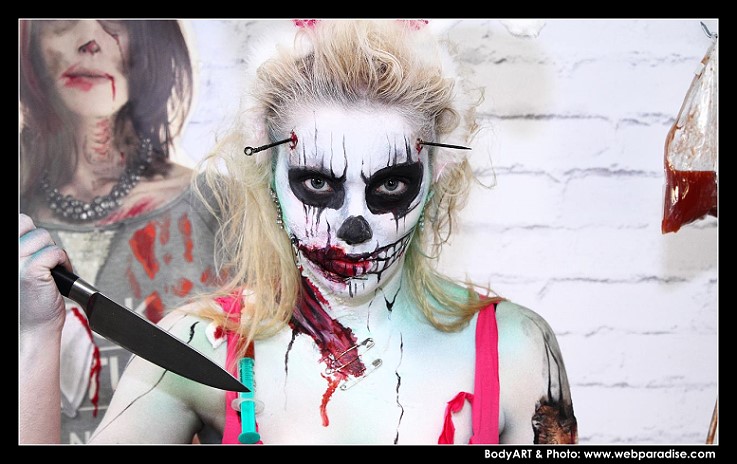 Halloween, helloween, zombie, special-make-up, special make-up, special make up, bodypainting, bodypaintings, bodypaint, bodypaints, bodyart, schminken, schminktipps, schminktips by Christine Dumbsky