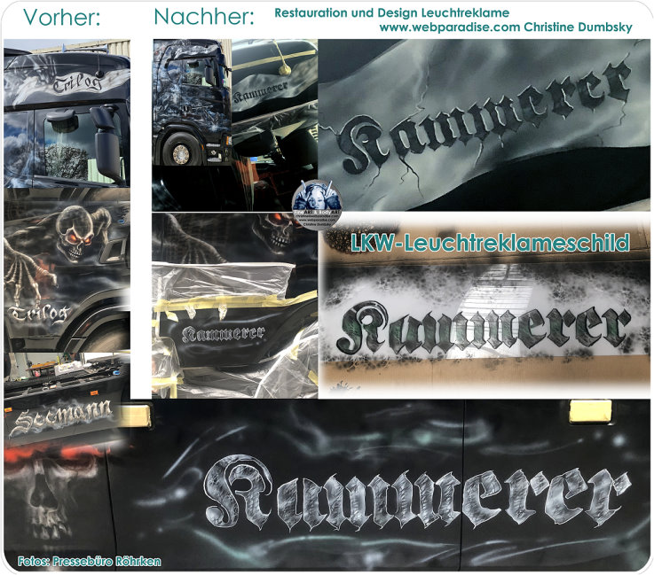 Schaustellerfahrzeuge bemalen, Schausteller Fahrzeug restaurieren, schausteller wagen, LKW Airbrusherin, schaustellerwagen, foodtruck, foodtrucks, airbrushen, gestalten lassen, verkaufswagen airbrush, airbrushen lassen, airbrush für verkaufsstände, verkaufsstand, kunst für alle fälle, airbrush für alle oberflächen, custompainting, Garagen, Tore, Hauswände, Innenräume, Fassaden, Illusionsmalerei