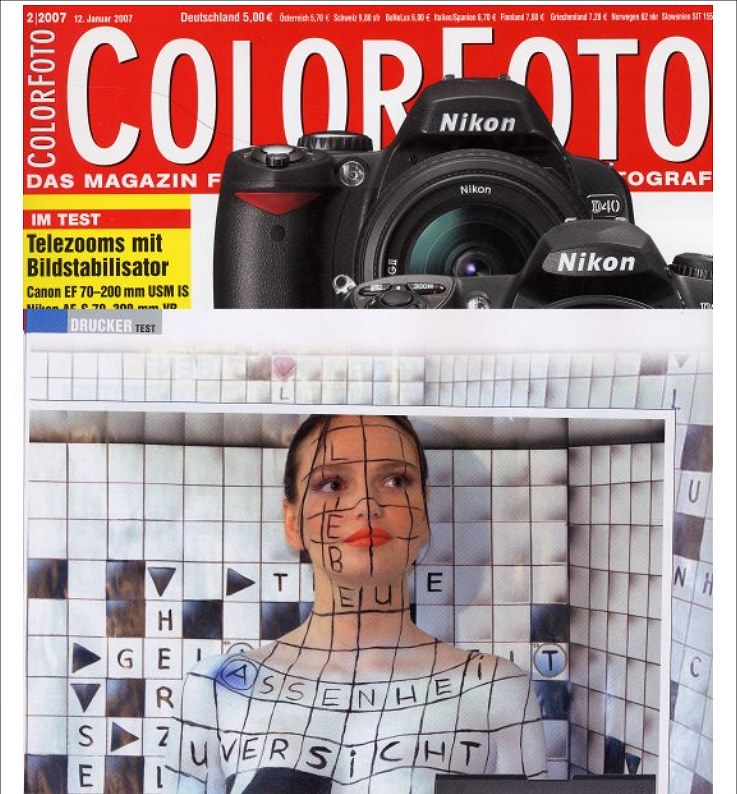 Colorfoto, Color Photo, Editon Februar 2007, Bodypainting, Bodypaint, Bodypaintfotos, Bodyart, Körpermalerei, Körperbemalung, Malen auf Haut - Copyright Foto: Kurt Röhrken, www.fotoparadise.de, Bodypainting und Idee: Christine Dumbsky, www.webparadise.com