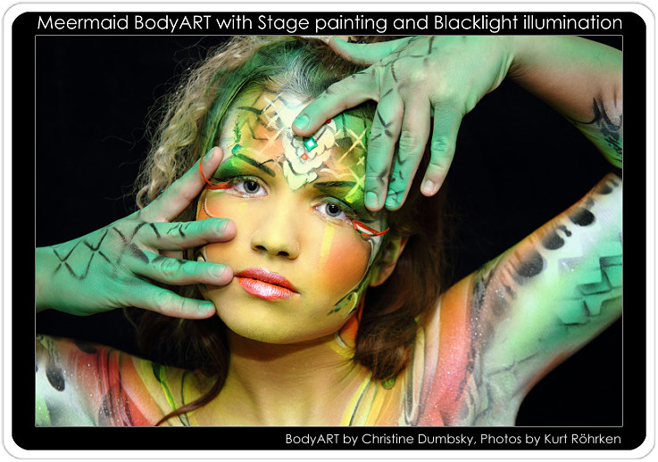 Bodypainting mit Model Ramona