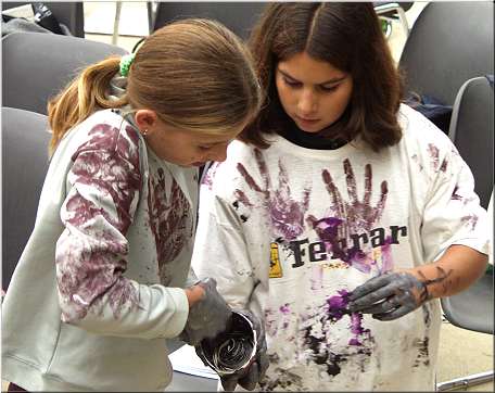 not only the paintings were colorful ;-)