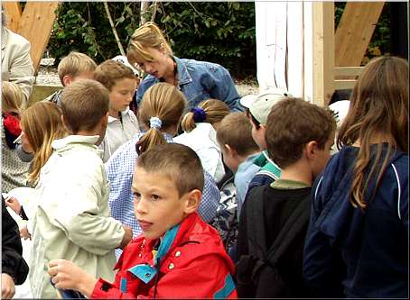 although it was cold the kids were having fun