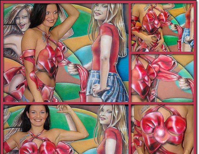 body art on skin - or how do paint a nice wrapping