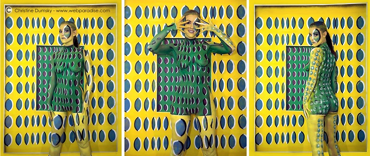 illusions bodypaint, illusionsgemaelde, bewegliches Bild, 3d Bild, Bodypaint, Bodypainting, BodyArt, Christine Dumbsky
