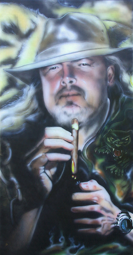 my first male portrait, maennerportrait, männerportrait, jimmi hendrix, tribute to Hendrix by Christine Dumbsky
