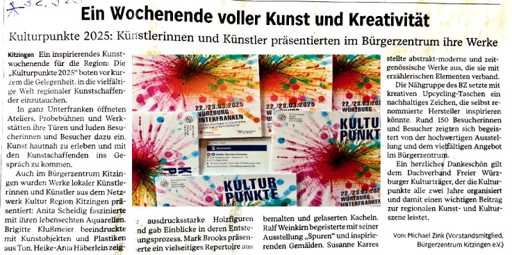 Kulturpunkte Christine Dumbsky presse k�nstlerin