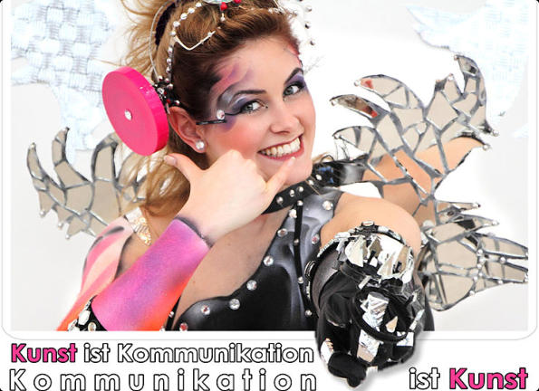 kunst ist kommunikation - kommunikation ist kunst - art is communication - communication is art - fineart, bodyart, custompainting, liveart, livemalerei