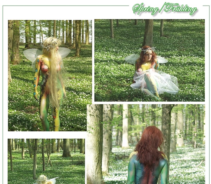 spring, frühling, fruehling, elfe, fairy, märchenfee, maerchenfee, fee, fairy tale, bodypaint, bodypainting, bodyart, bodypaints, painted body