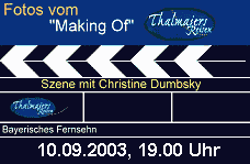 Fotodocu vom Making Of mit Christine