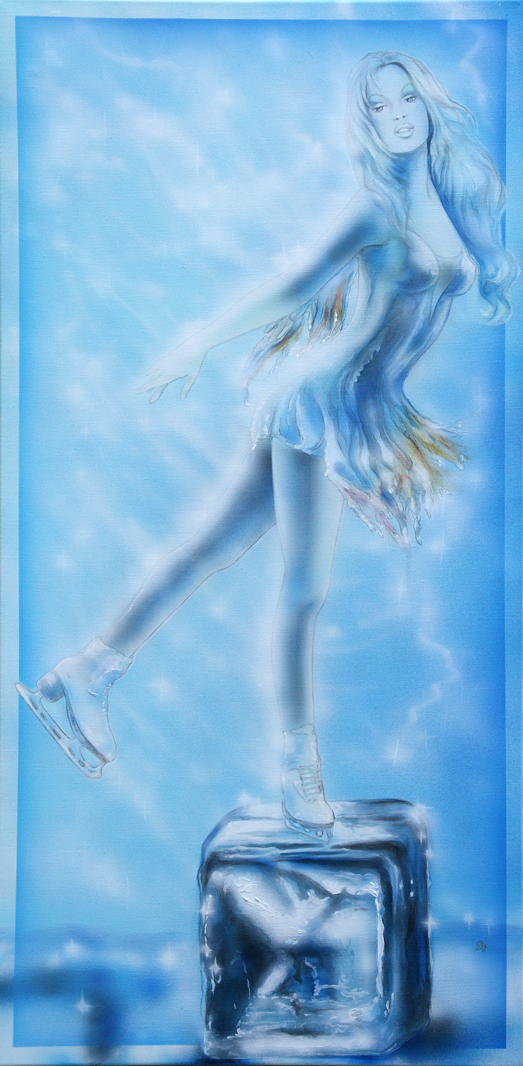 eisw&uuml;rfel eisl&auml;uferin, eiskunstl&auml;uferin, eiskunstklaeuferin, ice skater, ice cube, icecube skater, iceskater girl, eiskunstlauf, einkunstlaufen, ice skating sports, schlittschuhe, schlittschuh, schlittschuhlaeuferin, schlittschuhl&auml;uferin by Christine Dumbsky