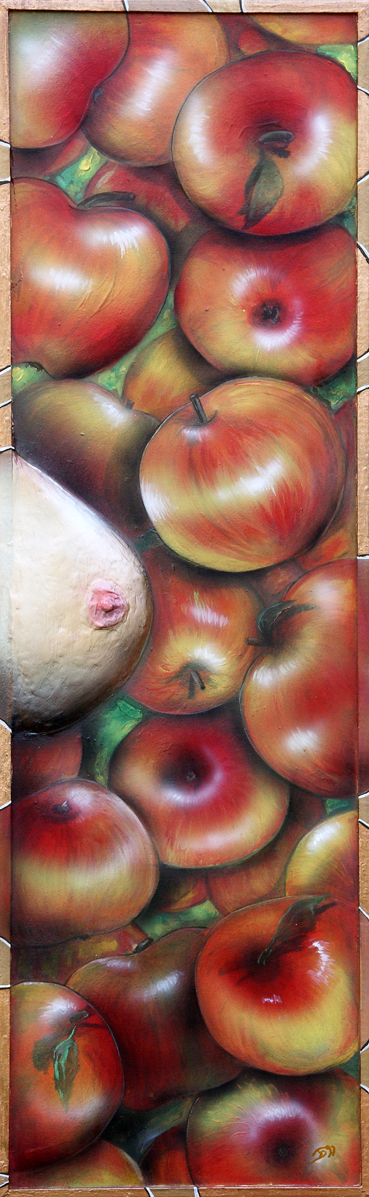 apples and eve, &auml;pfel , apfel, busen by Christine Dumbsky