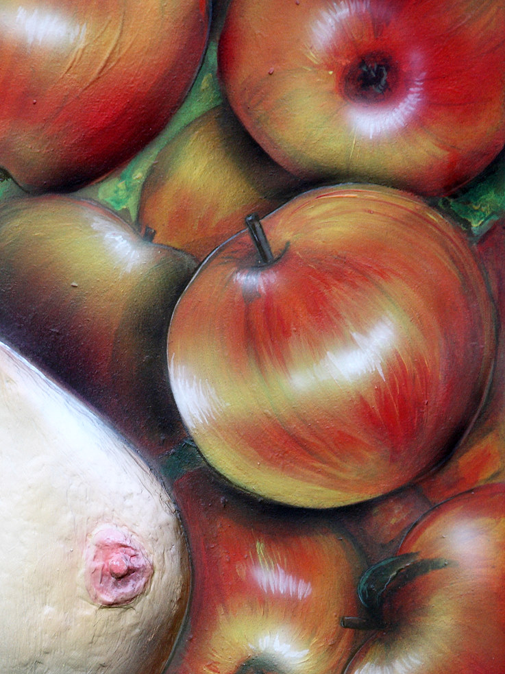 apples and eve, &auml;pfel , apfel, busen by Christine Dumbsky